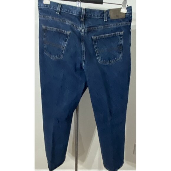 Faded Glory Jeans & Co Mens 38X29(tag reads 30) Dark Wash 100% Cotton Relaxed - Picture 7 of 9